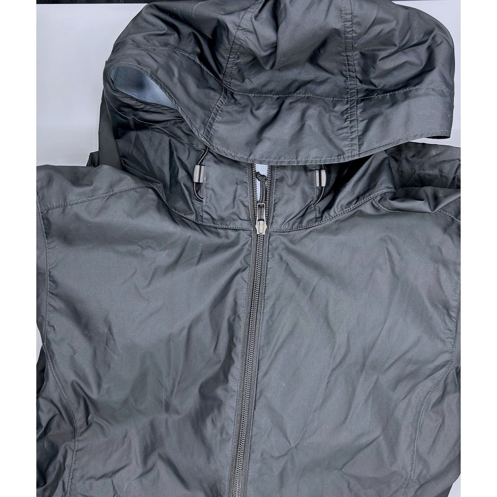 Columbia Women's Black Hooded Lightweight Packable Windbreaker Jacket Size M